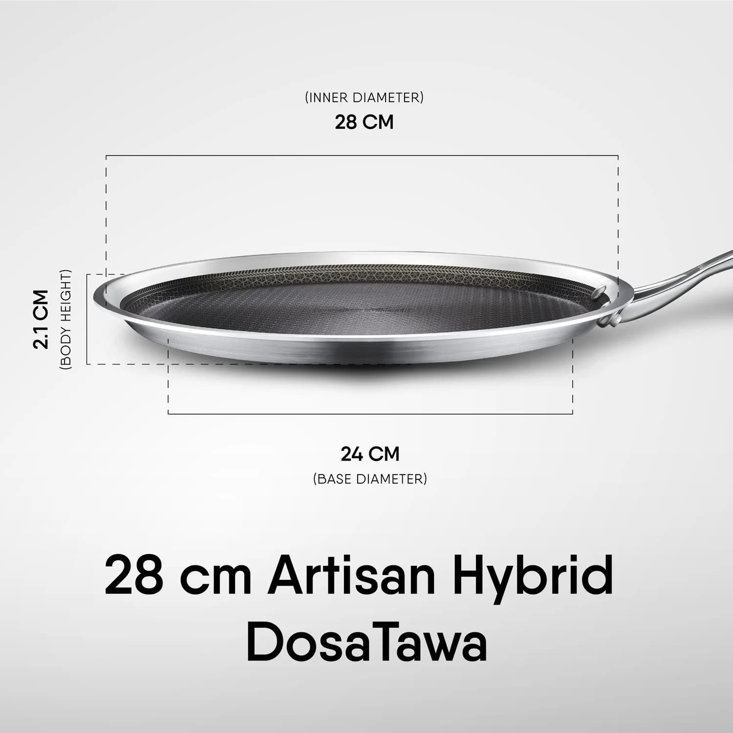 Artisan Hybrid Tawa 28 cm(28cm)